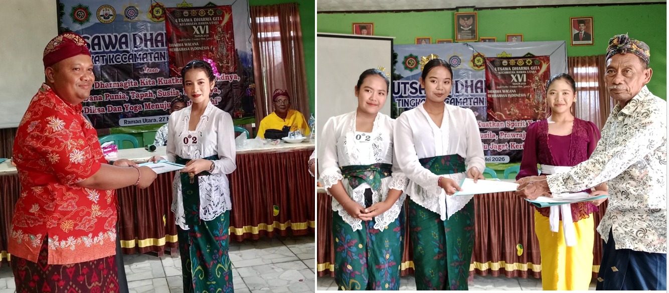 Borong Piala! SMKN 1 Raman Utara Raih Dua Gelar Juara 1 di Ajang Utsawa Dharma Gita 2026